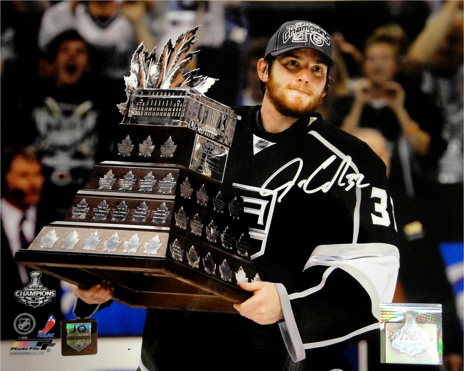 Jonathan Quick Hand Signed Autograph 8x10 Photo Poster painting Conn Smythe Los Angeles Kings B