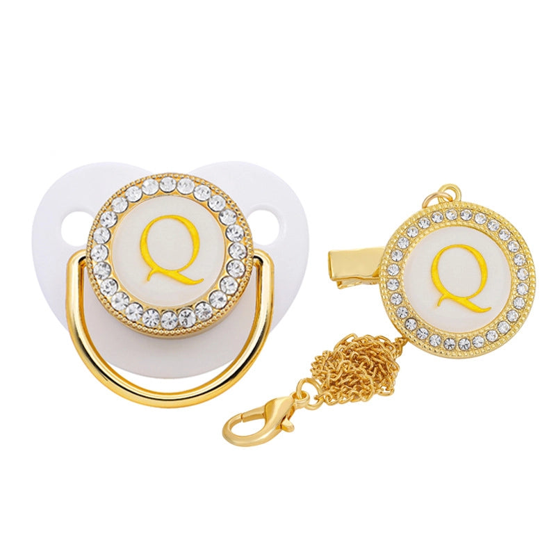 Elegant Letter Silica Gel Baby Accessories