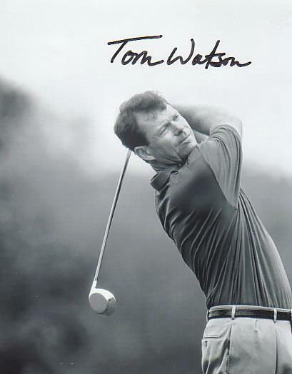 Tom Watson Golf SIGNED AUTOGRAPHED 10 X 8