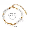 Chic Golden Pearls Stainless Steel Bracelet 