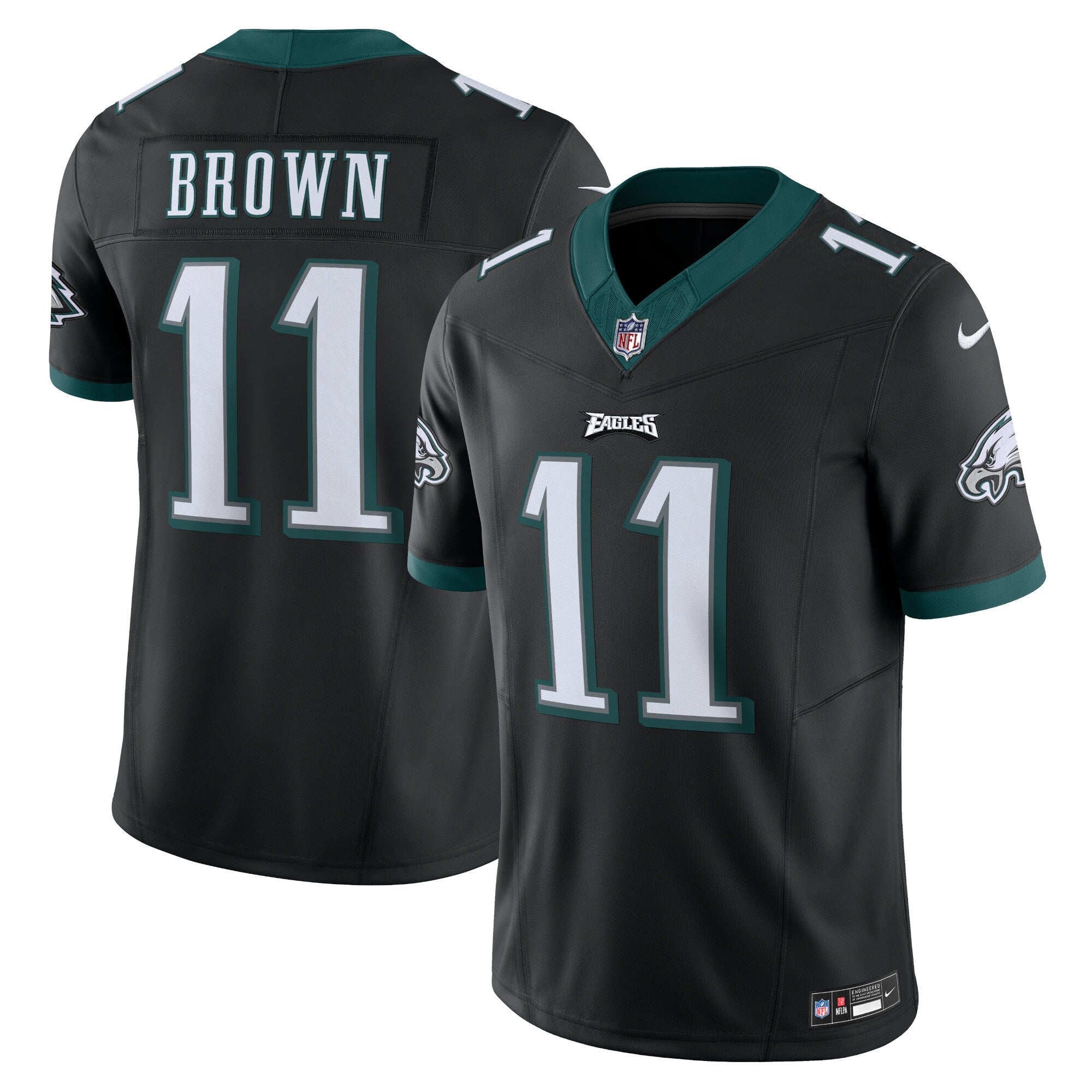 A.J. Brown Philadelphia Eagles Nike Vapor F.U.S.E. Limited Jersey - Black mysite