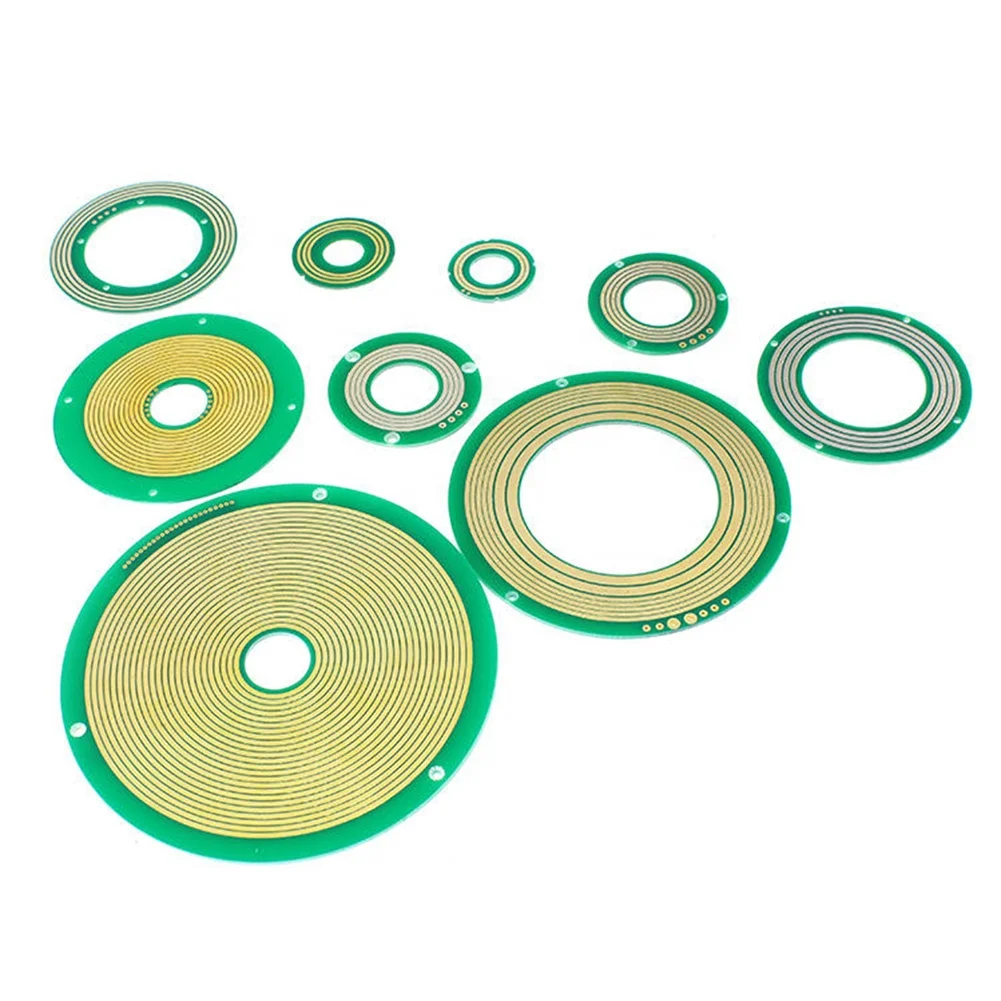 PCB Pancake Slip Ring Rotary Joint Electrical Connector Through Bore Slip Ring Electrical Rotary 3 6 12 Rings