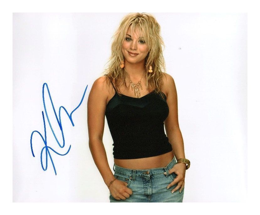 KALEY CUOCO AUTOGRAPHED SIGNED A4 PP POSTER Photo Poster painting PRINT 1