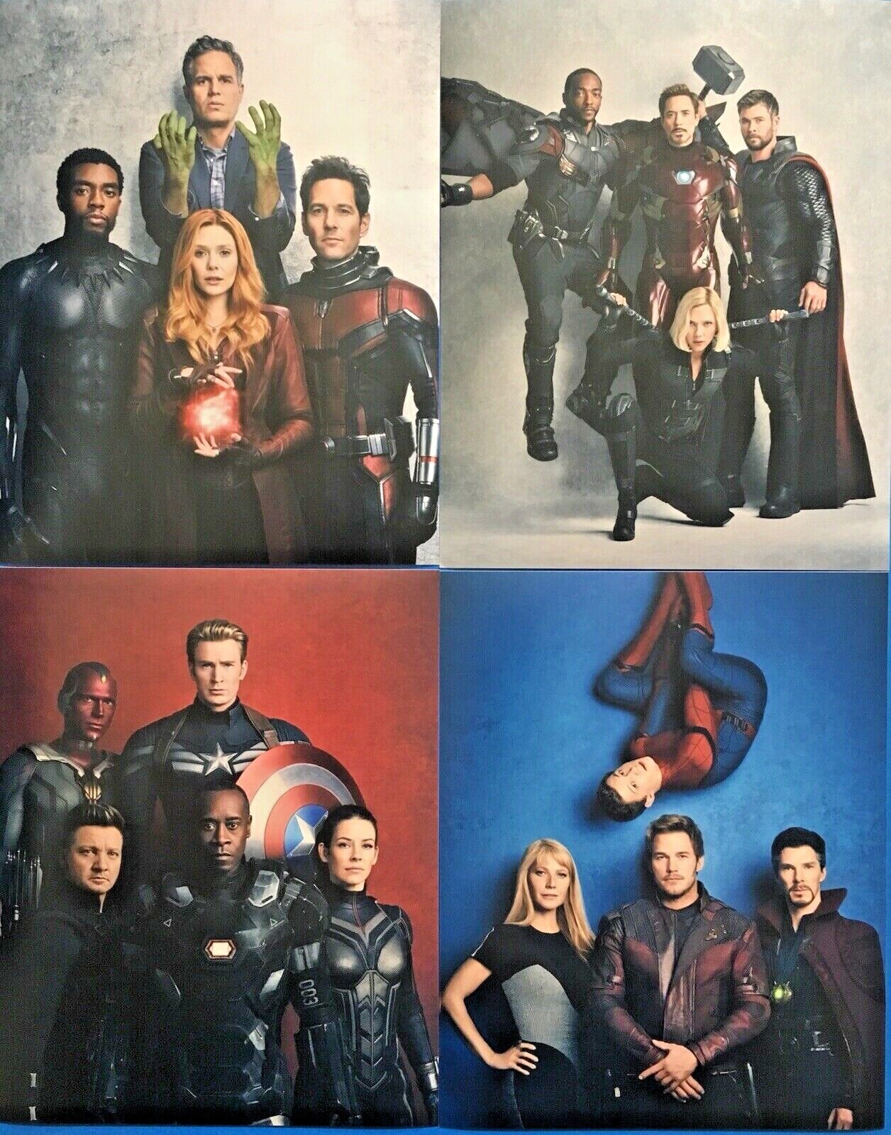 AVENGERS INFINITY WAR MOVIE Photo Poster painting LOT BUNDLE 4 COLOR PRINTS 8X10 VANITY FAIR