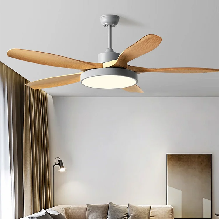 60 Inches Nordic Inverter Fan Chandelier Ceiling Fan Lamp with Remote Control - Appledas