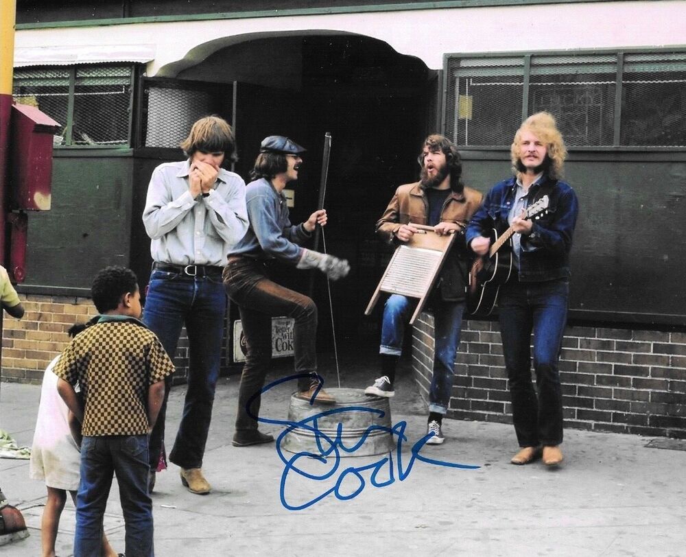 * CREEDENCE CLEARWATER REVIVAL * signed 8x10 Photo Poster painting * STU COOK * 1