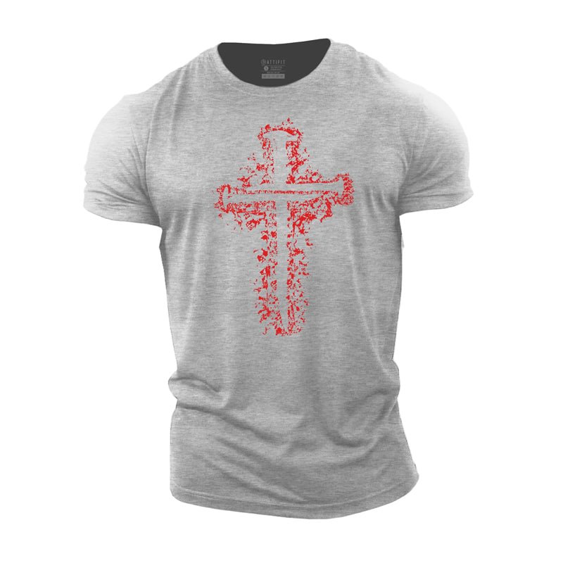 Cotton Red Cross Men's Workout T-shirts tacday