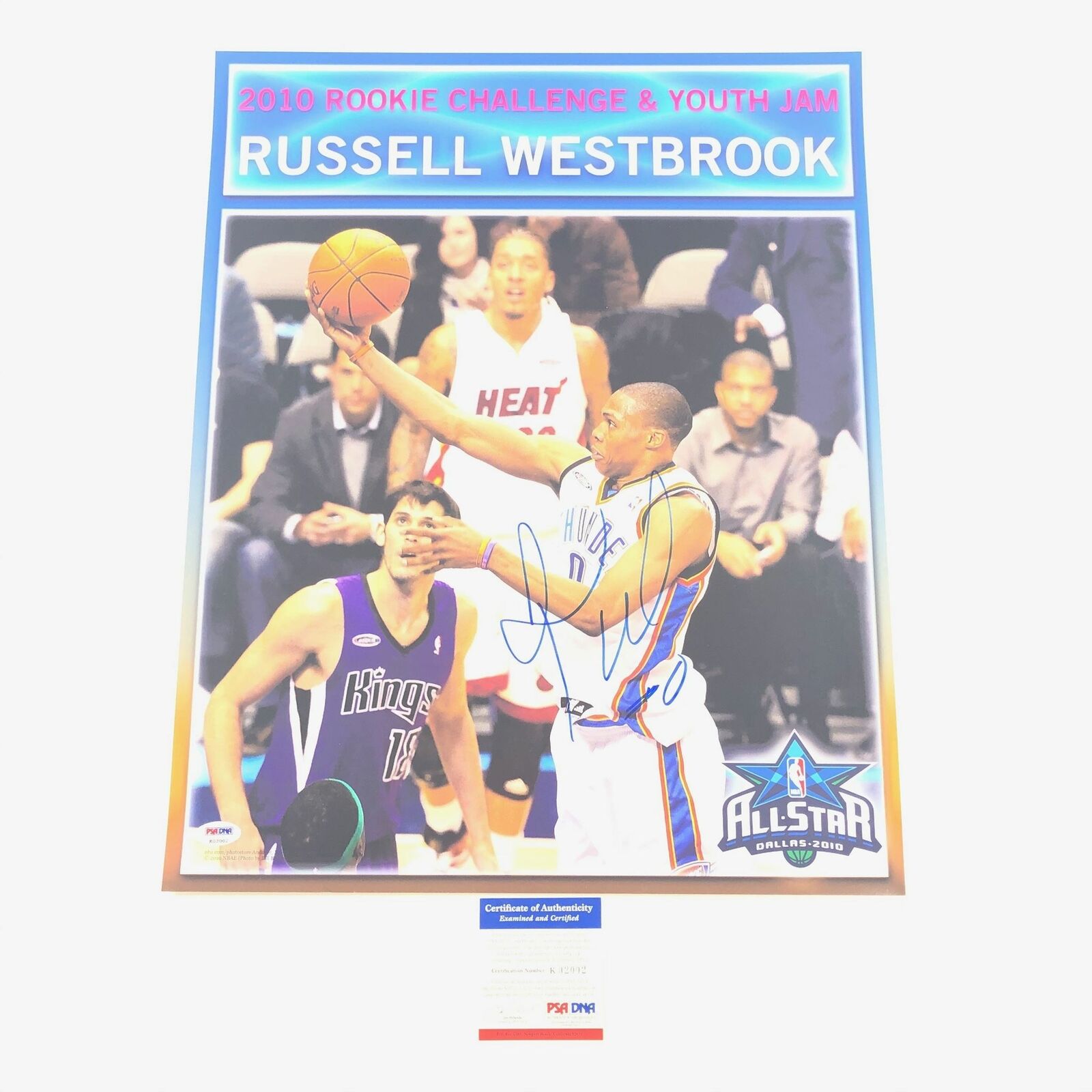 Russell Westbrook signed 16x20 Photo Poster painting PSA/DNA Oklahoma City Thunder Autographed