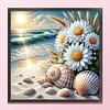 Beach Daisy-11CT Stamped/Counted Cross Stitch 40*40cm tapestrymarket