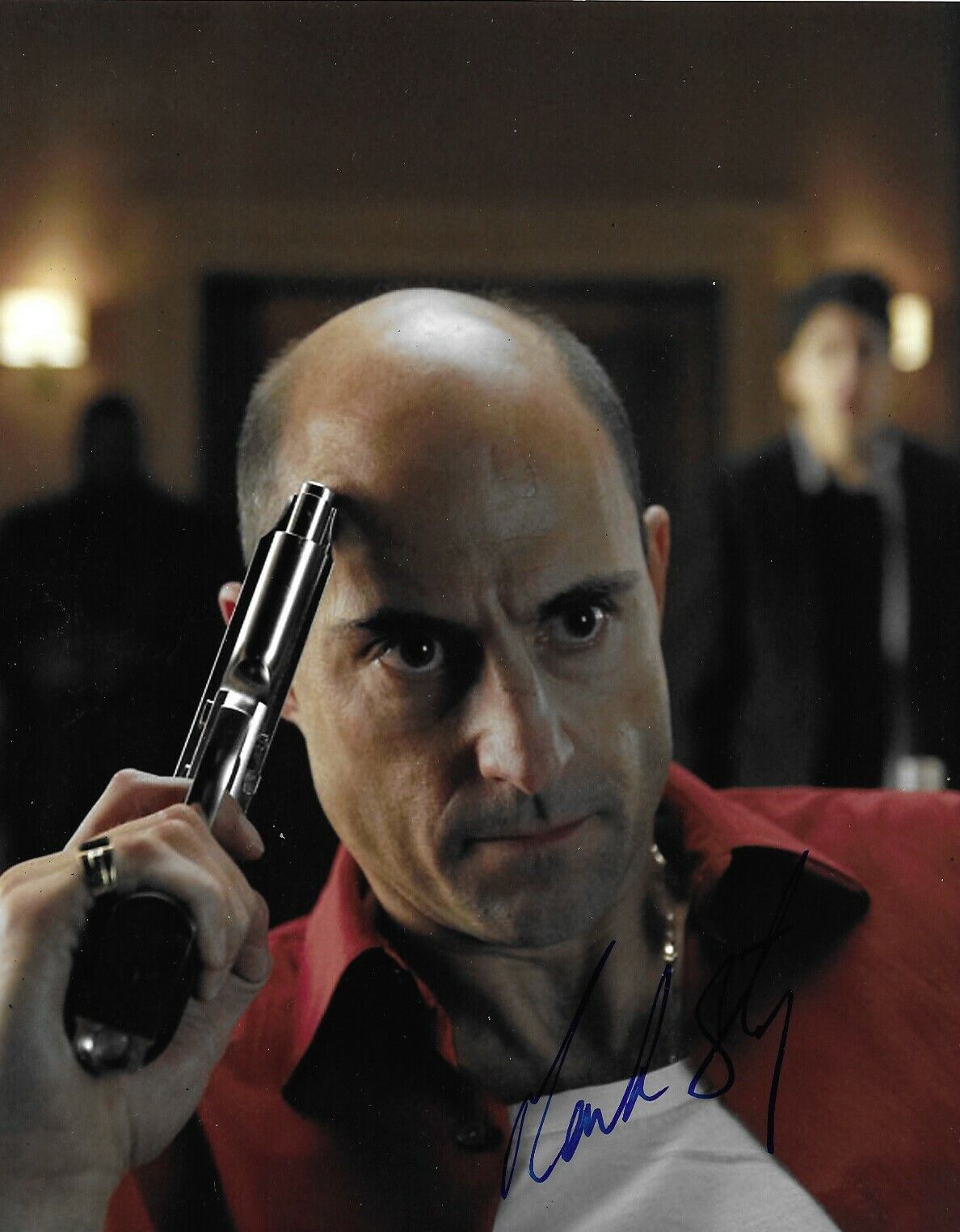 Mark Strong Signed 10x8 Photo Poster painting AFTAL