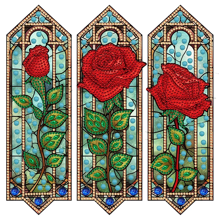 Stained Glass Rose DIY Diamond Painting – All Diamond Painting
