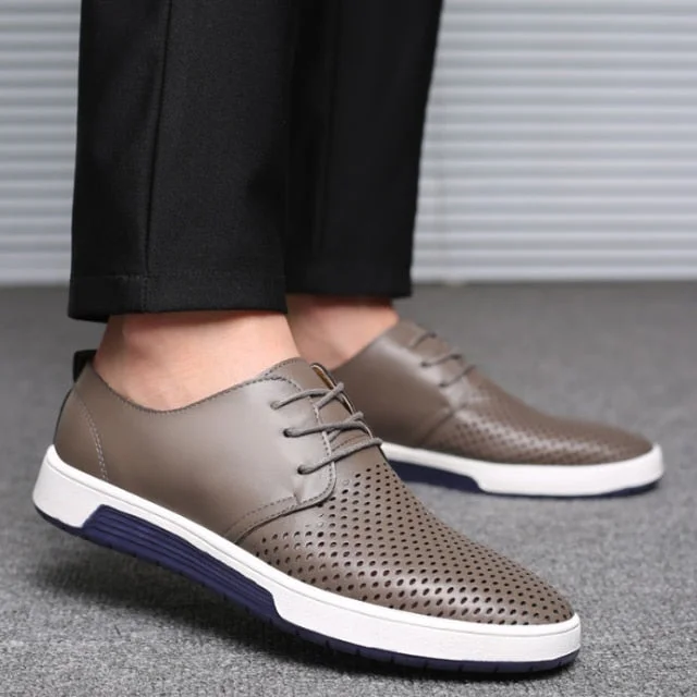 costly leather shoes