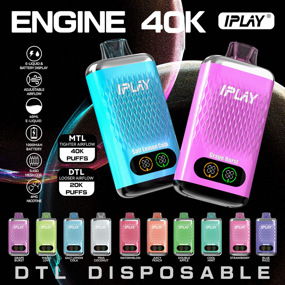IPLAY ENGINE 40000 Puffs Disposable Vape Wholesale IPLAY OPVape