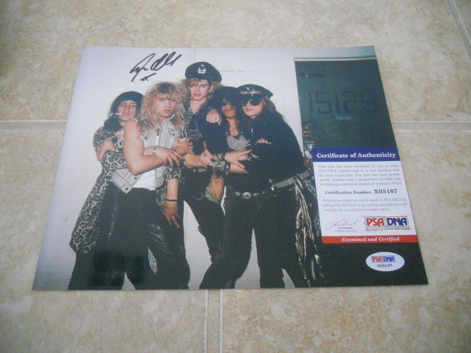 Steven Adler Guns Roses GNR Signed Autographed Vintage 8x10 Photo Poster painting PSA Certified