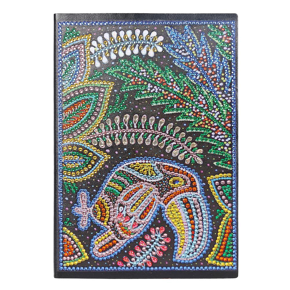 

Woodpecker-DIY Creative Diamond 50 Pages A5 Notebook, 501 Original