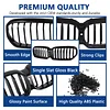 DEKEWEI G30 Grille, Single Slat Gloss Black Grill Front Kidney Grille Compatible with BMW 5 Series G30 2021 2022 2023 520i 530i 540i M550i xDrive
