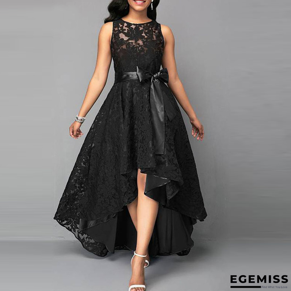 Casual Lace Women Dress Tunic Irregular 5XL Swing Sleeveless Ladies Plus Size Dress | EGEMISS