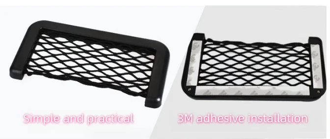 Multifunctional car storage net bag