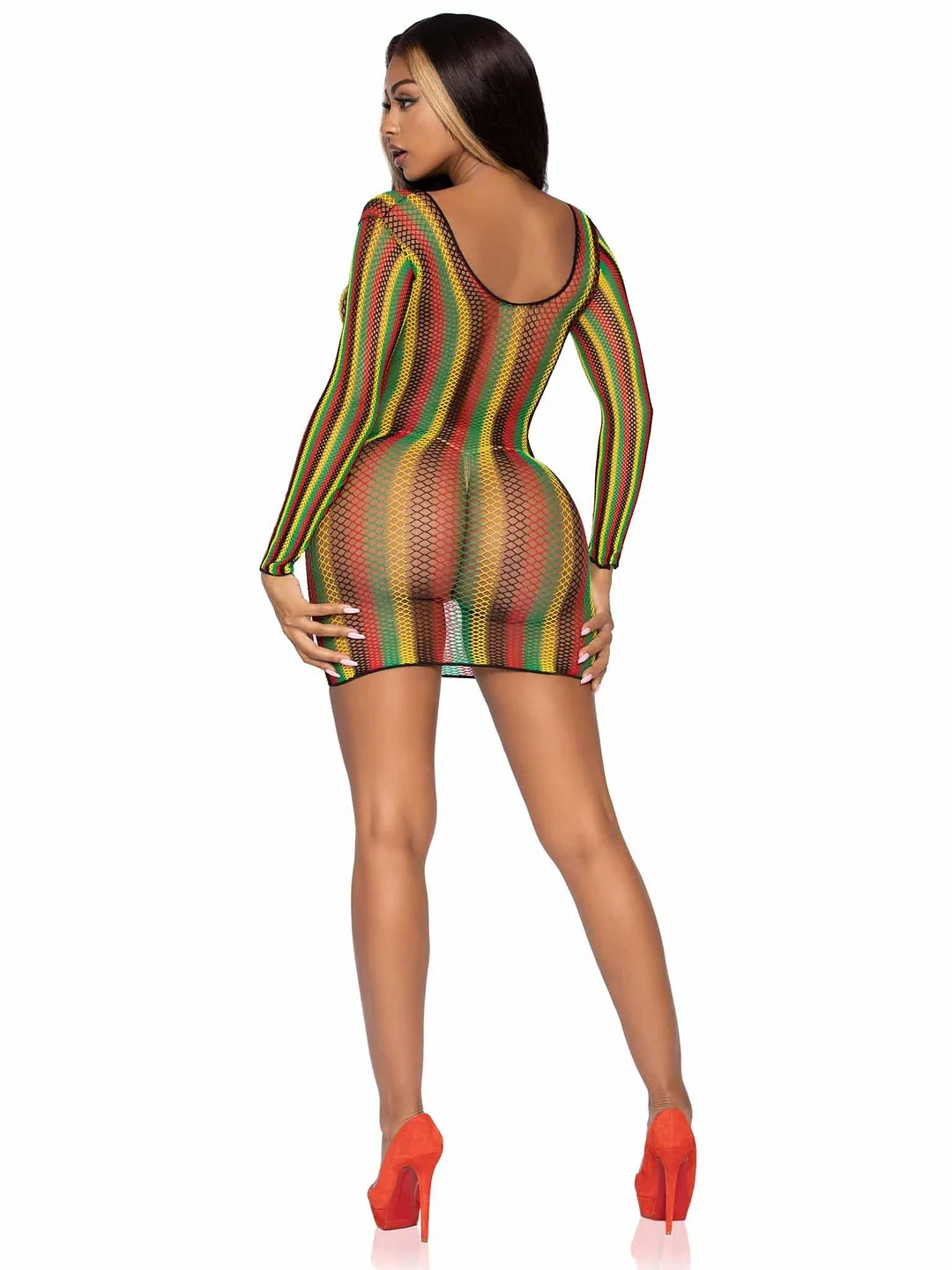 Rasta Net Mini Dress
