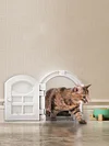 Pet Door, Cat Door, Side Opening with Handle, Lockable, Easy Installation, Suitable for Cats Up to 9 kg/20 lbs