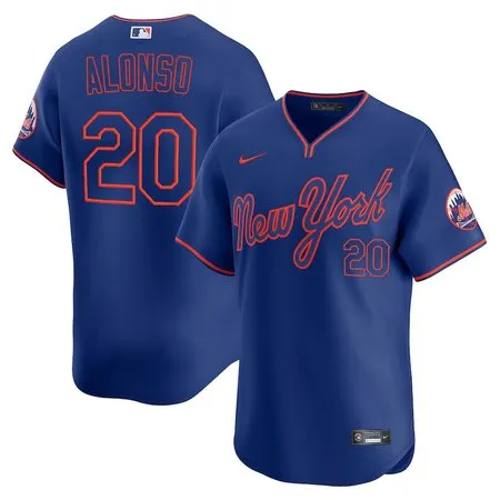 Men's New York Mets #20 Pete Alonso Royal Alternate 2025 Limited Stitched Jersey