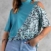 Gioiacombo™ Top a pannello con stampa leopardata con spalle scoperte
