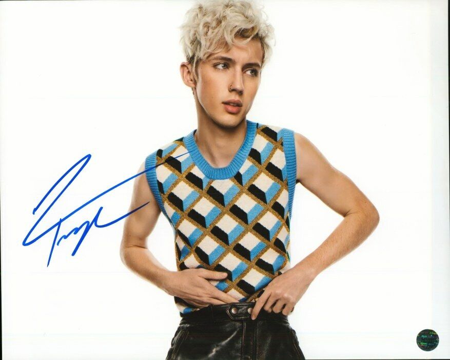 TROYE SIVAN Autographed Original 8x10 Photo Poster painting LOA TTM