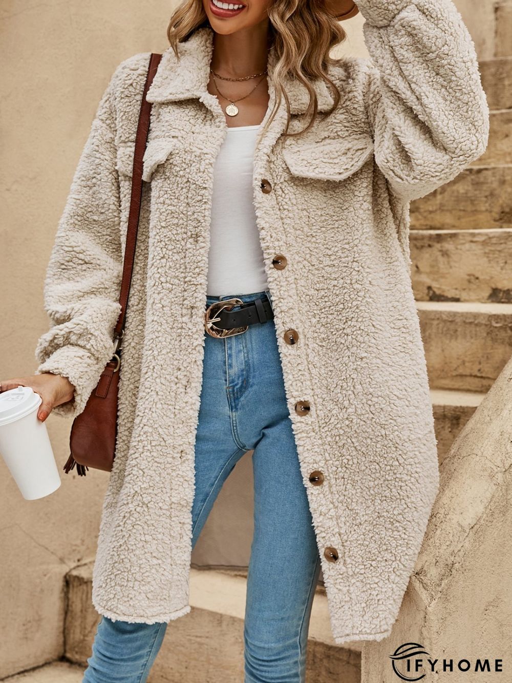 Casual Long Sleeve Outwear Coat | IFYHOME