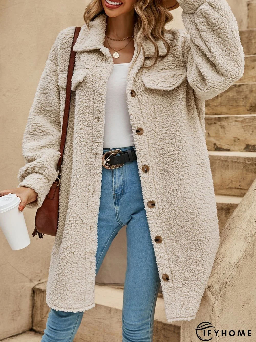 Casual Long Sleeve Outwear Coat | IFYHOME