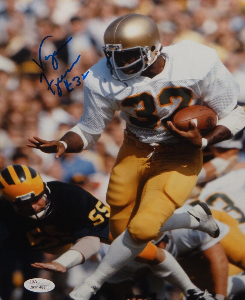 Vagas Ferguson Autographed 8x10 Vertical Running Photo Poster painting- JSA W Authenticated