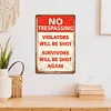 No Trespassing - Metal Tin Signs(8*12Inch/12*16Inch)