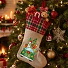 DIY Diamond Painting Christmas Stockings Hanging Ornaments Large Capacity Xmas Socks Pendant Wear Resist Candy Gift Storage Bags for Family Christmas Holiday Party Decoration (Christmas tree car)