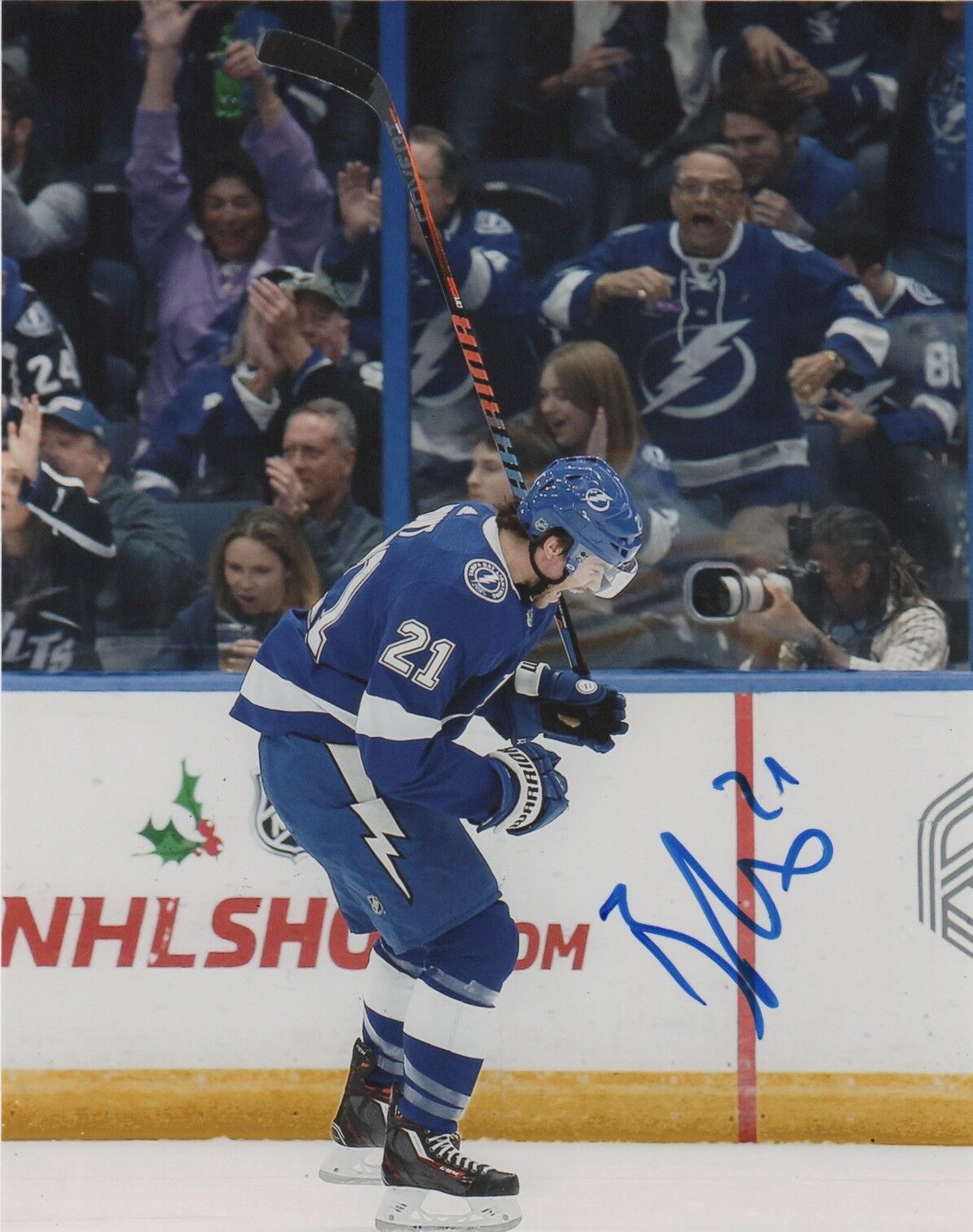 Tampa Bay Lightning Brayden Point Signed Autographed 8x10 Photo Poster painting COA #6