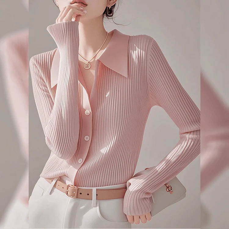 POLOネック ファッション 長袖 通勤 デート セーター