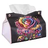 Diamond Painting PU Roses Tissue Box Tissue Holder