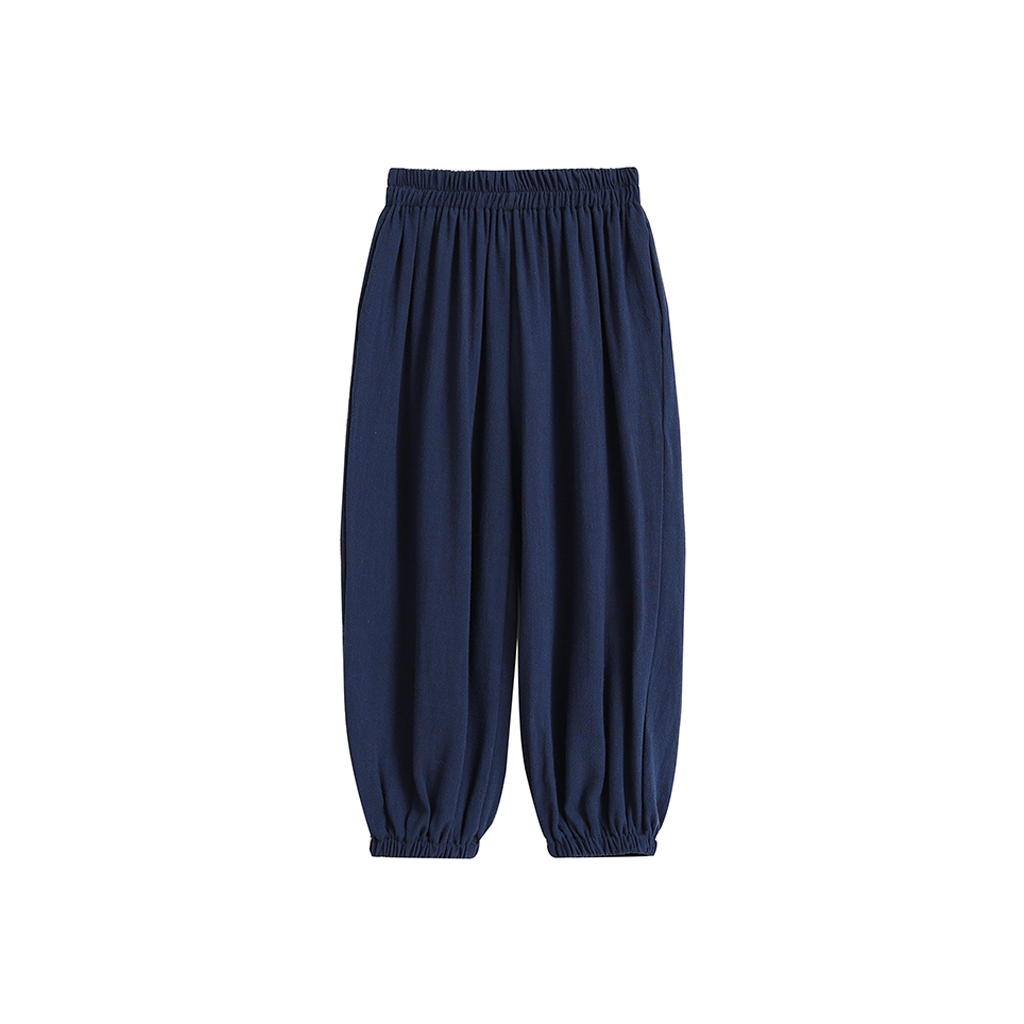 Toddler ＆ Kids Linen-Cotton Loose Harem Pants for Summer REAL SILK LIFE