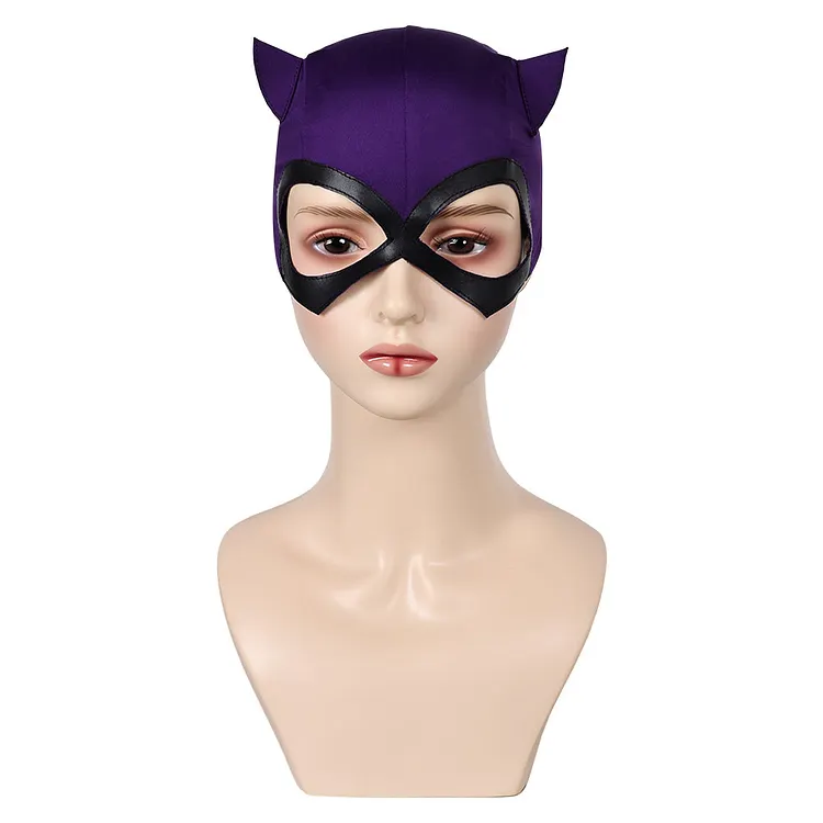 Batman: Caped Crusader (2024) Catwoman Hood Mask Hat Cosplay Halloween Carnival Accessories Props