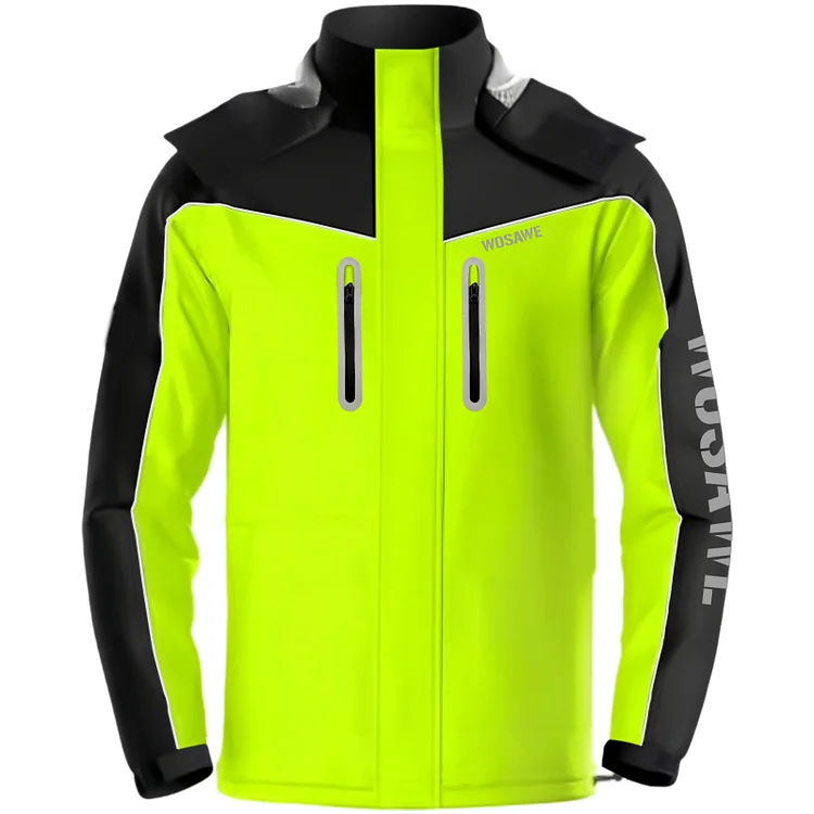 WOSAWE Unisex Motorcycle Raincoat Waterproof Windproof For Hiking Fishing