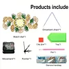 DIY Diamond Painting Special Shaped Art Clock Kits(Flower)