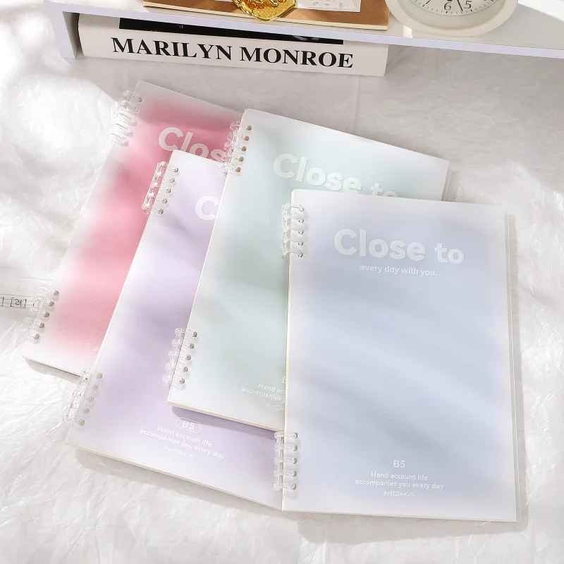 JOURNALSAY Multifunctional Student Journal Stationery Magnetic Clip Simple  Receipt Office Book
