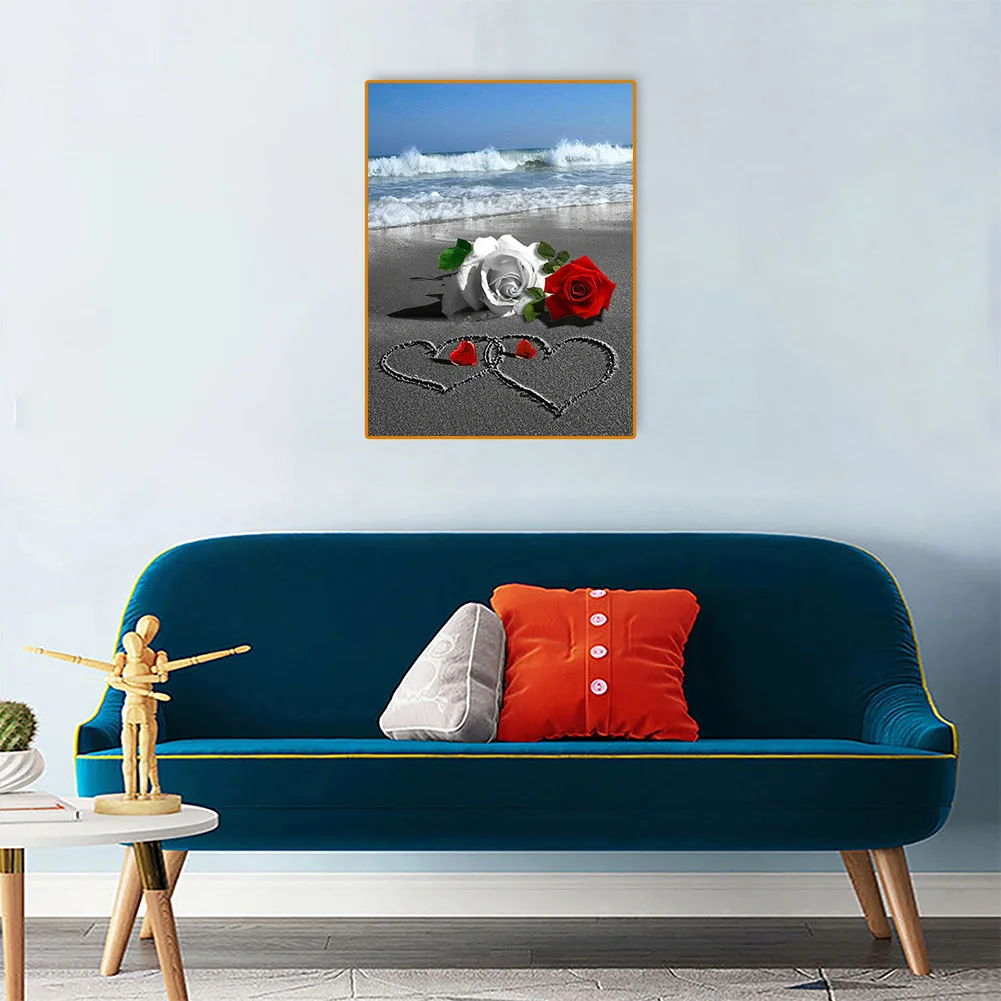 Diamond Painting - Full Round Drill - Valentine Love Rose(30*40cm)