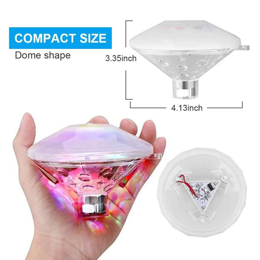Floating Underwater Light RGB Submersible LED Disco party Light Glow ...