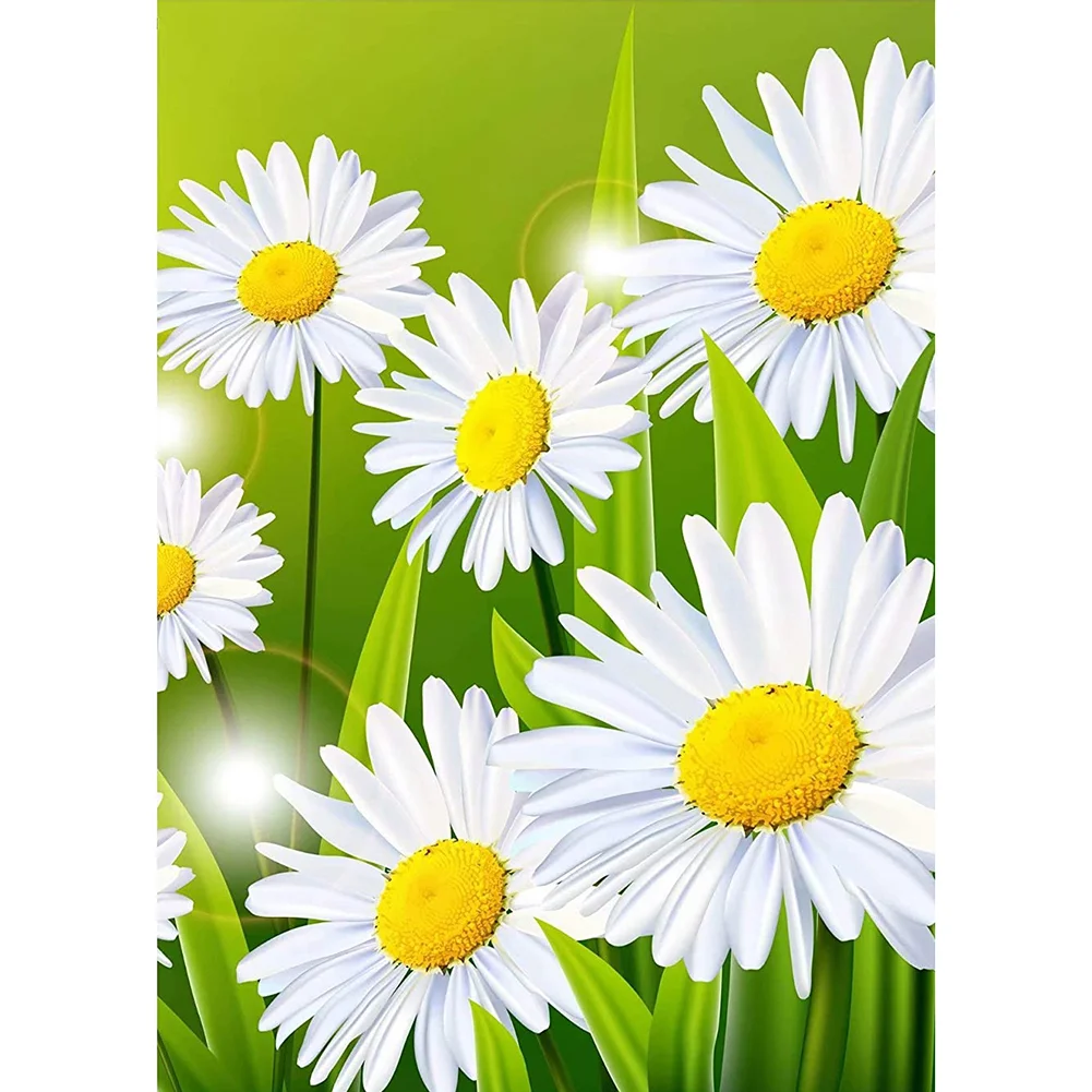 Vibrant Flower - Full Round - Diamond Painting