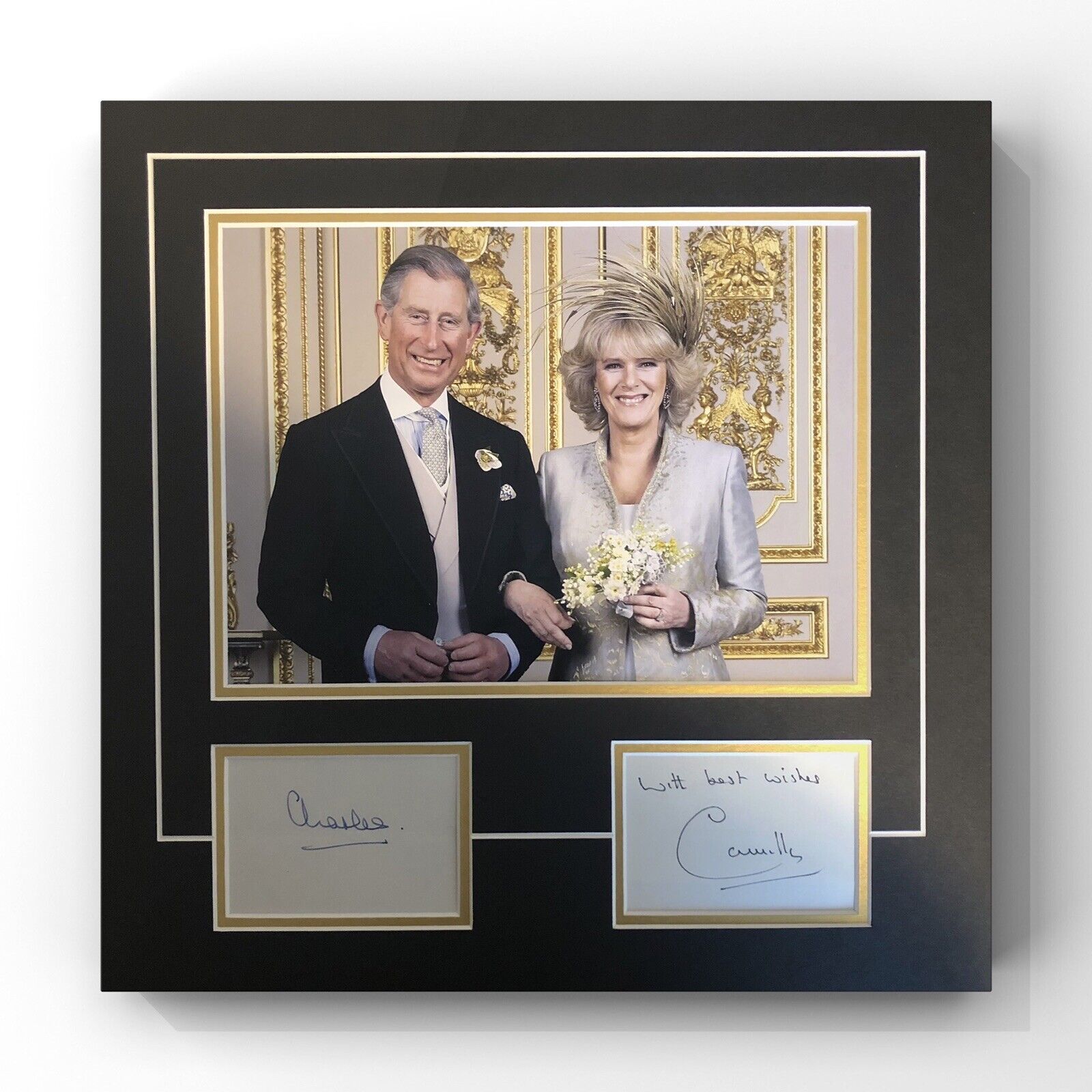 PRINCE CHARLES & CAMILLA , DUCHESS OF CORNWALL - STUNNING SIGNED Photo Poster painting DISPLAY