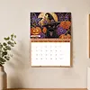 Cat 2027 DIY Diamond Painting Calendar for Adults Flowers Diamond Art Calendars 11.81x9.45 Inch Gem Painting Art Walls Date for Home Business Office Planning Decor