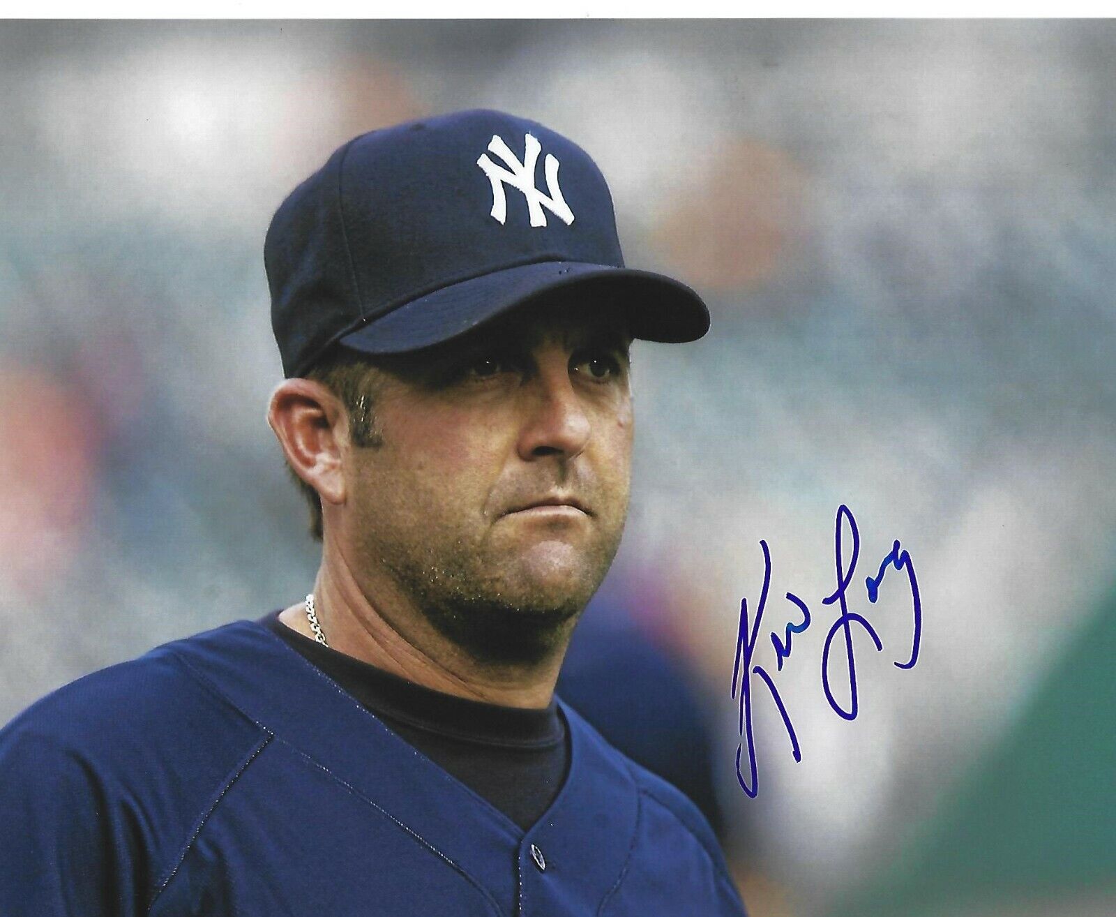 Signed 8x10 KEVIN LONG New York Yankees Autographed Photo Poster painting- COA