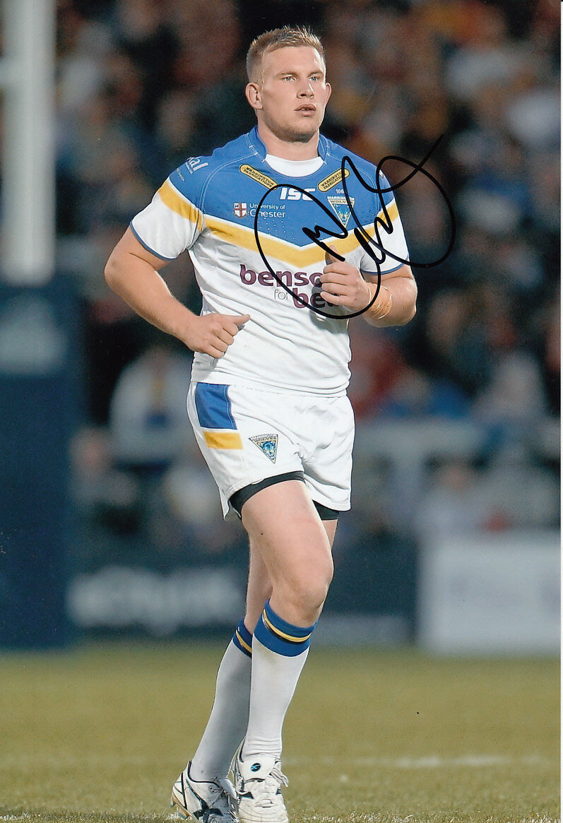 Warrington Wolves Hand Signed Michael Cooper 12x8 Photo Poster painting.
