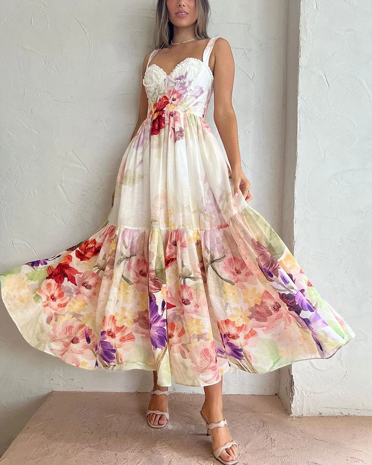 Romantic Elegant Floral Dress