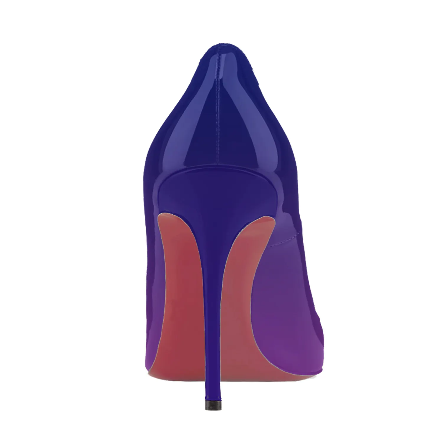 100mm Gradient Color Heels Party Daily Pumps Blue Purple-vocosishoes