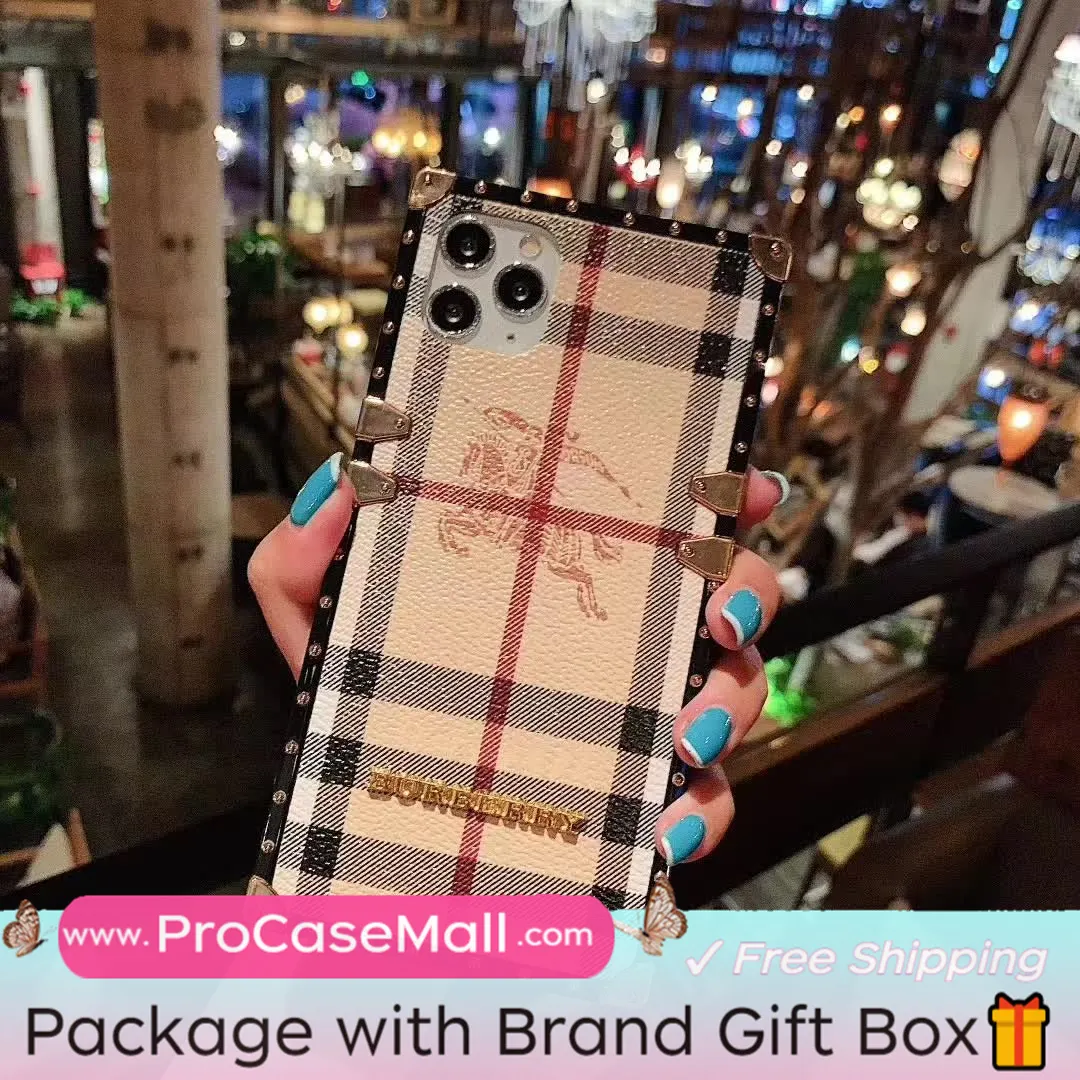 Classic Burberry Signature Canvas Leather Apple iPhone Case Samsung Galaxy Crossbody